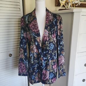 Vintage Floral Women's Blazer Medium
